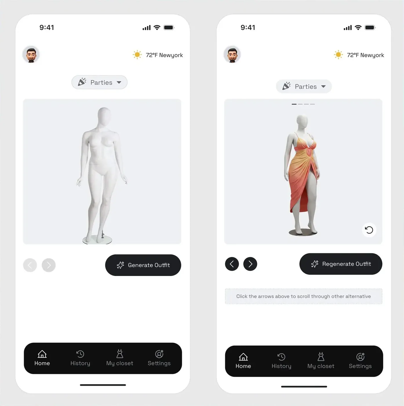 Outfit generator: AI styling app