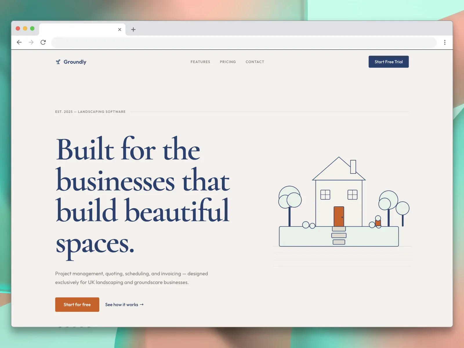 Groundly: SaaS · Landscaping