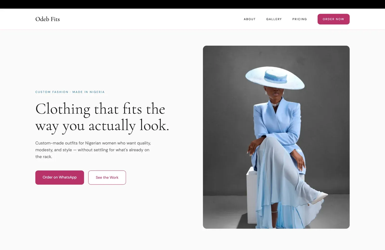 Odeb Fits: E-commerce · Fashion