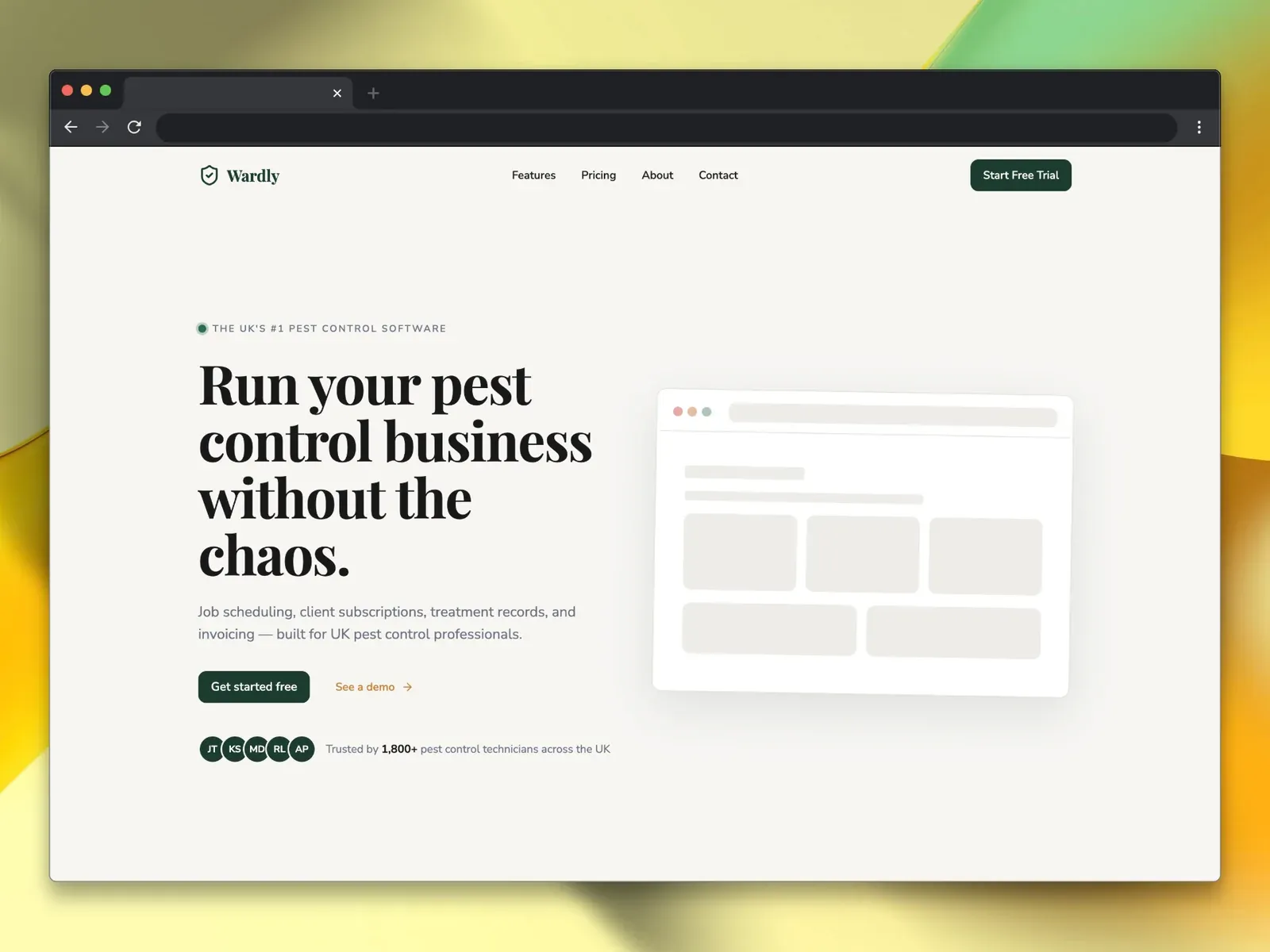 Wardly: SaaS · Pest control